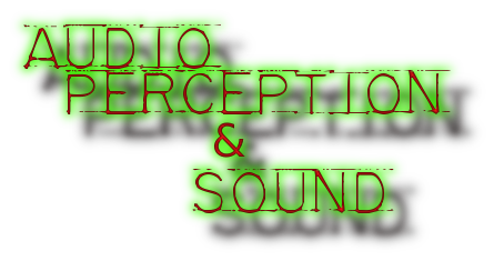 the logo for audio perception and sound